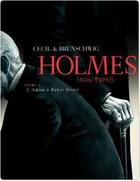 Couverture du livre « Holmes (1854/1891) Tome 1 : l'adieu à Baker Street » de Cecil et Luc Brunschwig aux éditions Editions Futuropolis