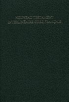 Couverture du livre « Nouveau Testament interlinéaire grec français » de  aux éditions Bibli'o