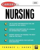 Couverture du livre « Careers in nursing » de Sacks Terence aux éditions Mcgraw-hill Education