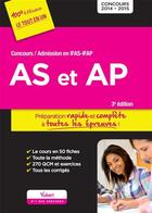 Couverture du livre « Concours AS et AP ; admission en ifap (3e édition) » de  aux éditions Vuibert