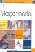 Couverture du livre « Maconnerie » de Jean Poggi aux éditions De Vecchi