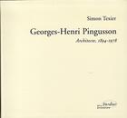 Couverture du livre « Georges-henri pingusson » de Simon Texier aux éditions Verdier