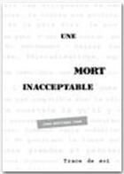 Couverture du livre « Une mort inacceptable » de Jean-Philippe Luas aux éditions Jepublie