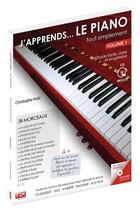 Couverture du livre « J'apprends le piano tout simplement vol.1 (livre/cd) » de  aux éditions 2mc