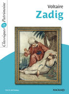 Couverture du livre « Zadig » de Voltaire aux éditions Magnard