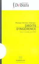 Couverture du livre « Droits d'ingérence ; dans un monde post-2001 » de Philippe Moreau Defarges aux éditions Presses De Sciences Po