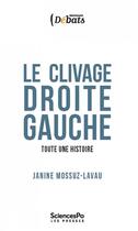 Couverture du livre « Le clivage droite-gauche. toute une histoire » de Janine Mossuz-Lavau aux éditions Presses De Sciences Po