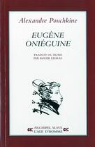Couverture du livre « Eugène Oniéguine » de Alexandre Pouchkine aux éditions L'age D'homme
