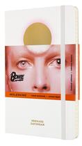 Couverture du livre « David bowie carnet ligne grand format blanc » de Moleskine aux éditions Moleskine