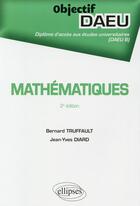 Couverture du livre « Mathématiques (2e édition) » de Bernard Truffault et Jean-Yves Diard aux éditions Ellipses