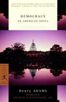 Couverture du livre « Democracy ; an american novel » de Henry Adams aux éditions Adult Pbs