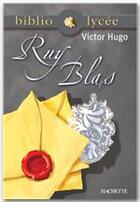 Couverture du livre « Ruy Blas » de Victor Hugo aux éditions Hachette Education