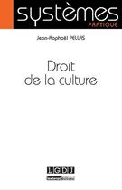 Couverture du livre « Droit de la culture » de Jean-Raphael Pellas aux éditions Lgdj