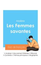 Couverture du livre « Réussir son Bac de français 2024 : Analyse des Femmes savantes de Molière » de Moliere aux éditions Bac De Francais