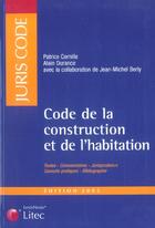 Couverture du livre « Code de la construction et de l'habitation (édition 2005) » de Cornille, Patrice , Durance, Alain aux éditions Lexisnexis