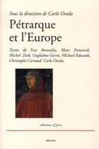 Couverture du livre « Pétrarque et l'europe » de  aux éditions Millon