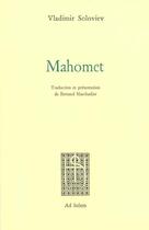 Couverture du livre « Mahomet » de Vladimir Soloviev aux éditions Ad Solem