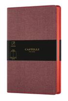 Couverture du livre « Carnet harris grand format uni maple red » de  aux éditions Castelli Milano