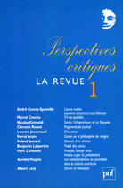 Couverture du livre « Perspectives critiques : la revue 1 » de Roland Jaccard aux éditions Puf