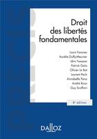 Couverture du livre « Droit des libertés fondamentales » de Favoreu aux éditions Dalloz