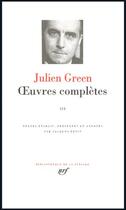 Couverture du livre « Oeuvres complètes t.3 » de Julien Green aux éditions Gallimard