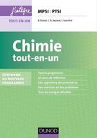 Couverture du livre « Chimie ; MPSI, PTSI ; tout-en-un (2e édition) » de Bruno Fosset et Jean-Bernard Baudin et Frederic Lahitete aux éditions Dunod