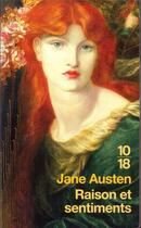 Couverture du livre « Raison et sentiments » de Jane Austen aux éditions 10/18