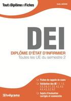 Couverture du livre « Diplôme d'Etat d'infirmier ; toutes les UE du semestre 2 » de Badia Jabrane aux éditions Studyrama