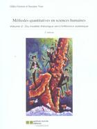 Couverture du livre « Methodes quantitatives en sciences humaines v2 :du modele theorique vers l'inference statistique » de Grenon Gilles aux éditions Gaetan Morin