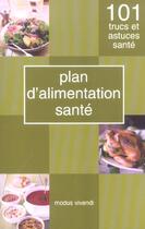 Couverture du livre « Plan d'alimentation sante » de Mcgovern G. Stella aux éditions Modus Vivendi