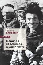 Couverture du livre « Hommes et femmes a auschwitz » de Hermann Langbein aux éditions Tallandier