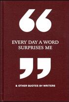 Couverture du livre « Every day a word surprises me » de  aux éditions Phaidon Press