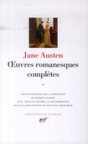 Couverture du livre « Oeuvres romanesques complètes Tome 2 » de Jane Austen aux éditions Gallimard