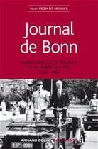 Couverture du livre « Journal de Bonn ; ambassadeur de France de Schmidt à Kohl, 1982-1983 » de Henri Froment-Meurice aux éditions Armand Colin