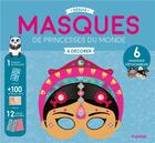 Couverture du livre « Masques de princesses du monde à décorer » de Stephanie Rousseau aux éditions Fleurus