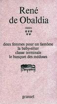 Couverture du livre « Théâtre T05 » de Obaldia Rene aux éditions Grasset Et Fasquelle