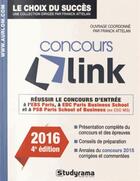 Couverture du livre « Concours link (édition 2016) » de Attelan Franck aux éditions Studyrama