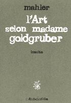 Couverture du livre « L'art selon madame Golgruber ; insulte » de Nicolas Mahler aux éditions L'association