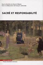 Couverture du livre « Sacré, responsabilité » de Francois Jankowiak et Guerric Meylan aux éditions Mare & Martin