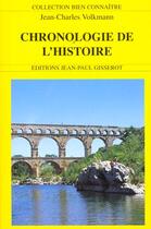 Couverture du livre « Chronologie de l'histoire » de Volkmann J-C. aux éditions Gisserot