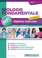 Couverture du livre « Biologie fondamentale ; UE 2.1 ; semestre 1 ; diplome d'état infirmier ; IFSI ; 3e édition » de Kamel Abbadi aux éditions Foucher