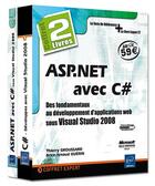 Couverture du livre « Asp.net avec c# ; coffret de 2 livres ; des fondamentaux au développement d'applications web sous visual studio 2008 » de Groussard Guerin aux éditions Eni