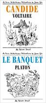 Couverture du livre « Le banquet, de Platon ; Candide, de Voltaire » de Joann Sfar aux éditions Breal