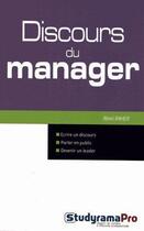 Couverture du livre « Discours du manager » de Remi Raher aux éditions Studyrama