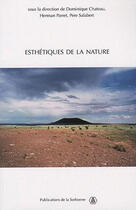 Couverture du livre « Esthetiques de la nature » de Chateau/Parret aux éditions Editions De La Sorbonne