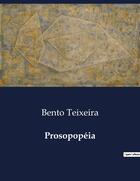 Couverture du livre « Prosopopéia » de Bento Teixeira aux éditions Culturea