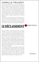 Couverture du livre « Le déclassement » de Camille Peugny et Urbe Condita aux éditions Grasset Et Fasquelle