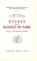 Couverture du livre « Études sur la banlieue de Paris » de  aux éditions Presses De Sciences Po