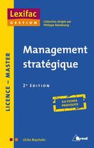 Couverture du livre « Management stratégique » de Mayrhofer/Ulrike aux éditions Breal