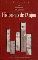 Couverture du livre « Historiens de l'Anjou » de Marais J L aux éditions Pu De Rennes
